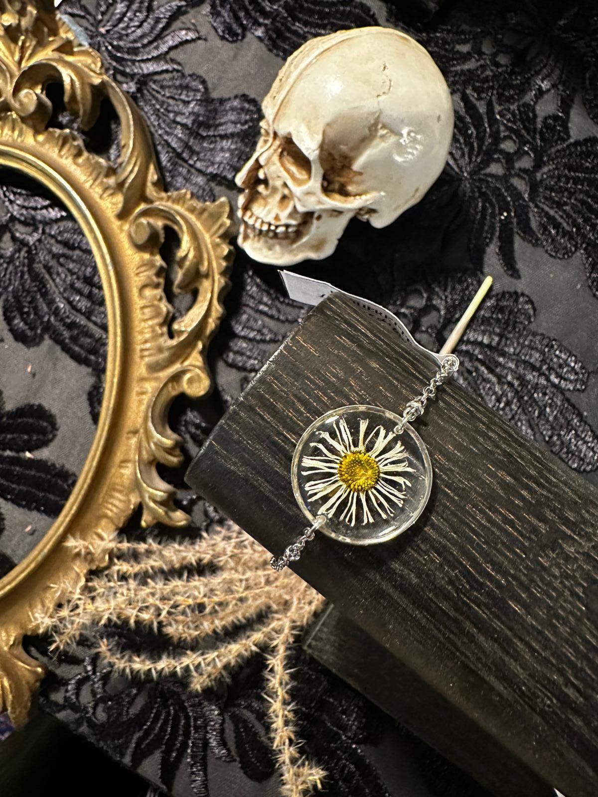 bracelet paquerette argentée